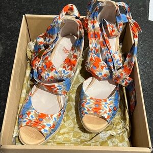 UGG | Espadrille Wrap Platform Wedges